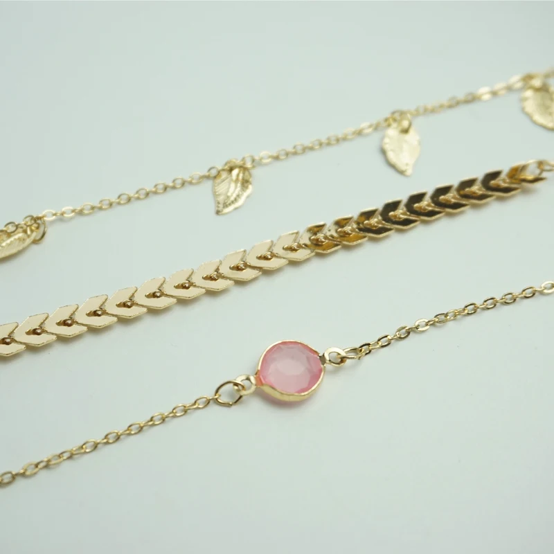 M & G Многослойные модные браслеты в стиле бохо простые с подвеской виде золотого