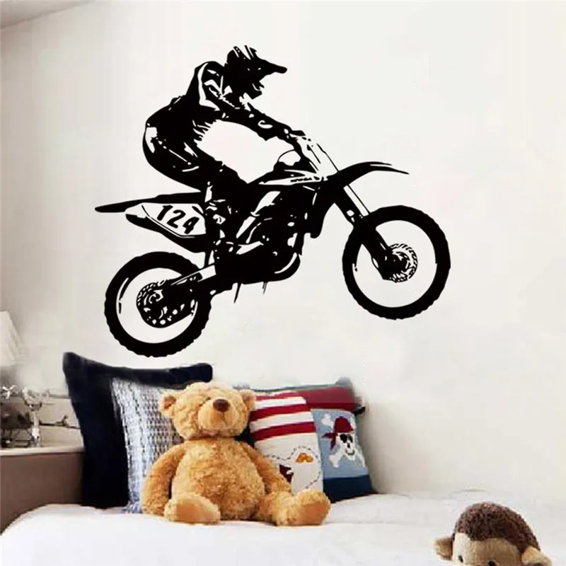 Обои 20 креативные настенные Стикеры для мотогонок виниловые наклейки обои