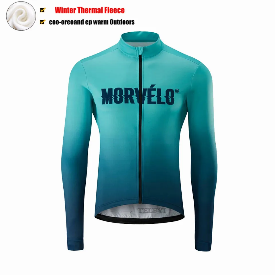 1 morvelo длинные велосипедные Джерси Зимний велосипед термальная флисовая одежда Roupa велосипедная зимняя женская Mtb Одежда - Цвет: 1