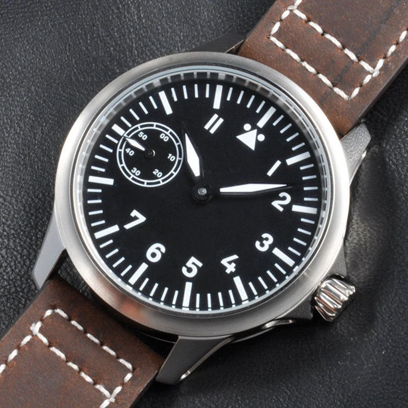 Corgeut Men Male Military Army sport Clock Classic Luxury 17 Jewels Seagull 6497 Mechanical Hand Winding luminous Wrist Watch | Наручные