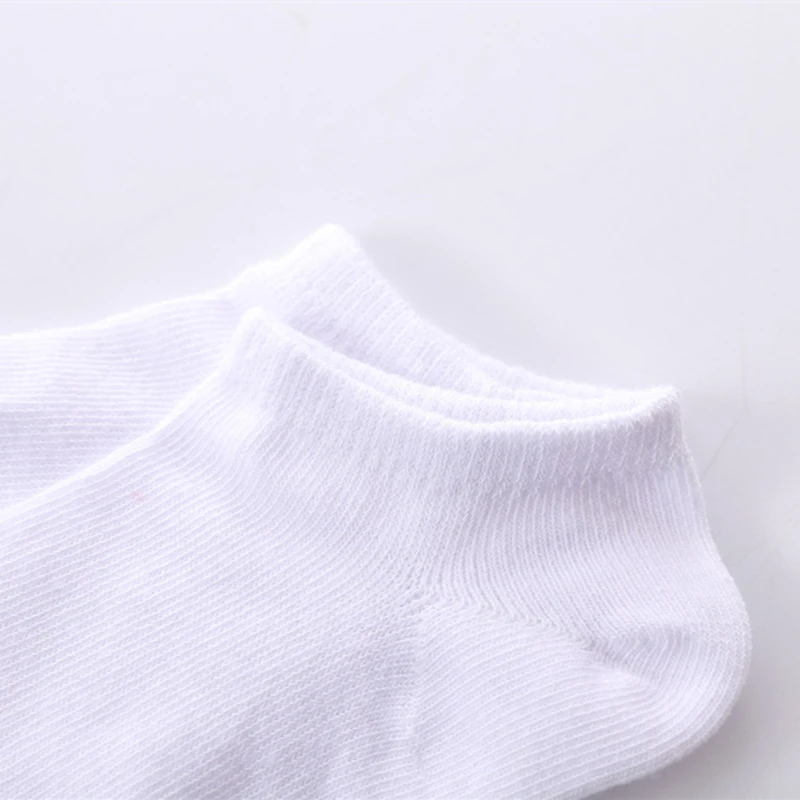 5 пар/лот носки для малышей короткие белого цвета мальчиков и девочек мягкие