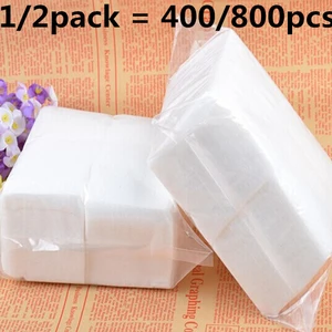 400/800Pcs/Bag Nail Art Removal Wipes Lint Paper Pad Gel Polish Cleaner Manicure Nail Remover Cotton