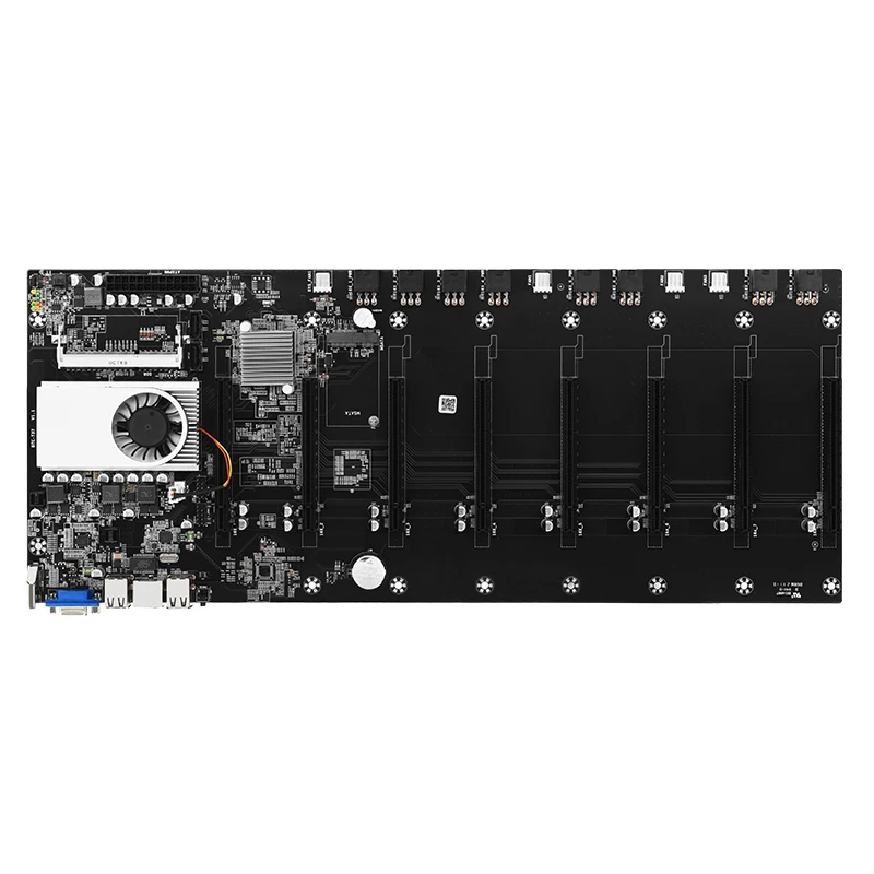 JINGSHA BTC T37 добыча материнская плата 8 GPU с Процессор крипто эфириума Bitcoin Riserless 37