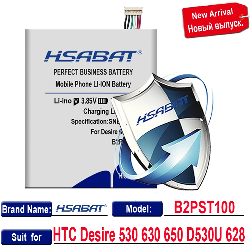 HSABAT B2PST100 3750 мА/ч, Батарея для htc Desire 530 630 650 D530U 628/BOPJX100 для htc DESIRE 830 D830U D830X D828W E9 E9+ Plus
