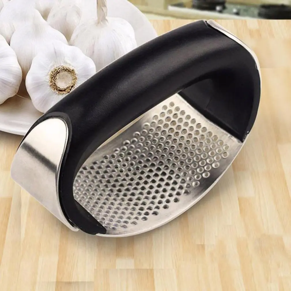 

Stainless Steel Garlic Press - Garlic Mincer Chopping Garlic Tools Curve Fruit Vegetable Tools Kitchen Gadgets