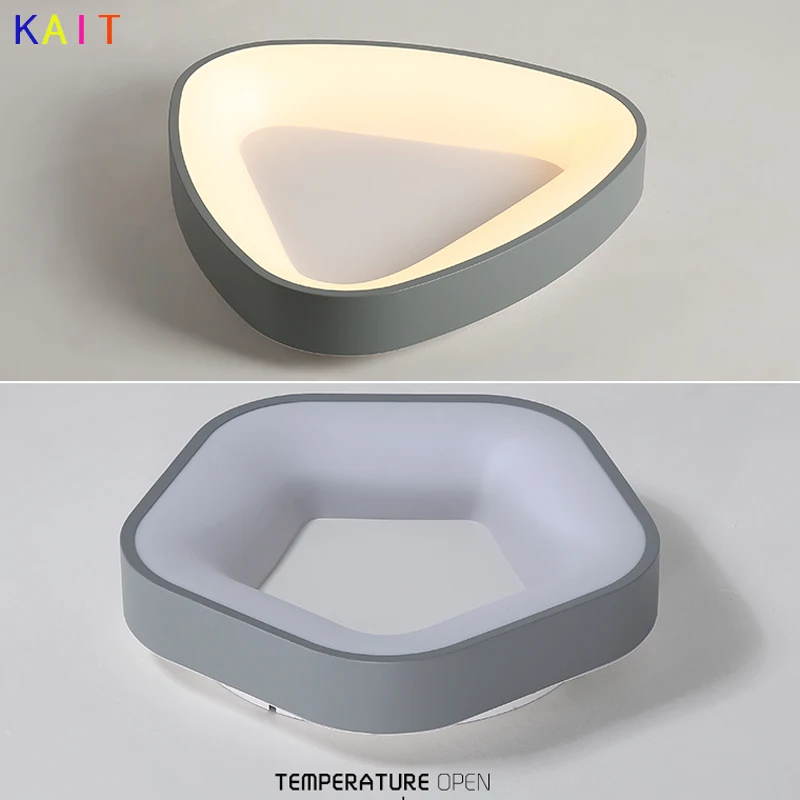 

LED Ceiling Light Modern Personality creativity Lighting Fixture Surface Gray acrylic ceiling lamps