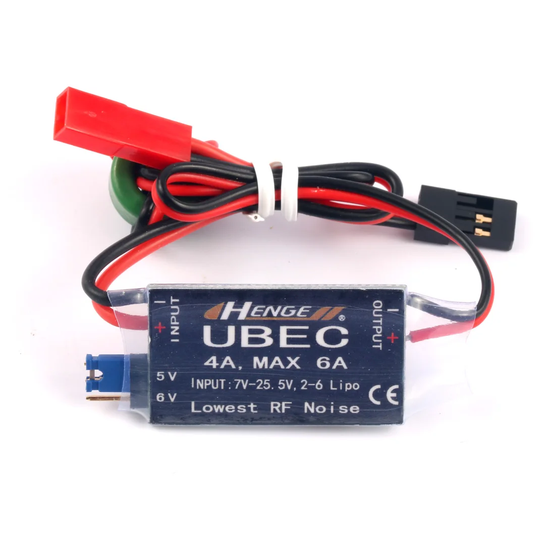 

HENGE 4A UBEC Input 7V-25.5V 2-6S Lipo Output 5V 6V Max 6A Switch Mode BEC for RC Helicopters Airplane Car Parts