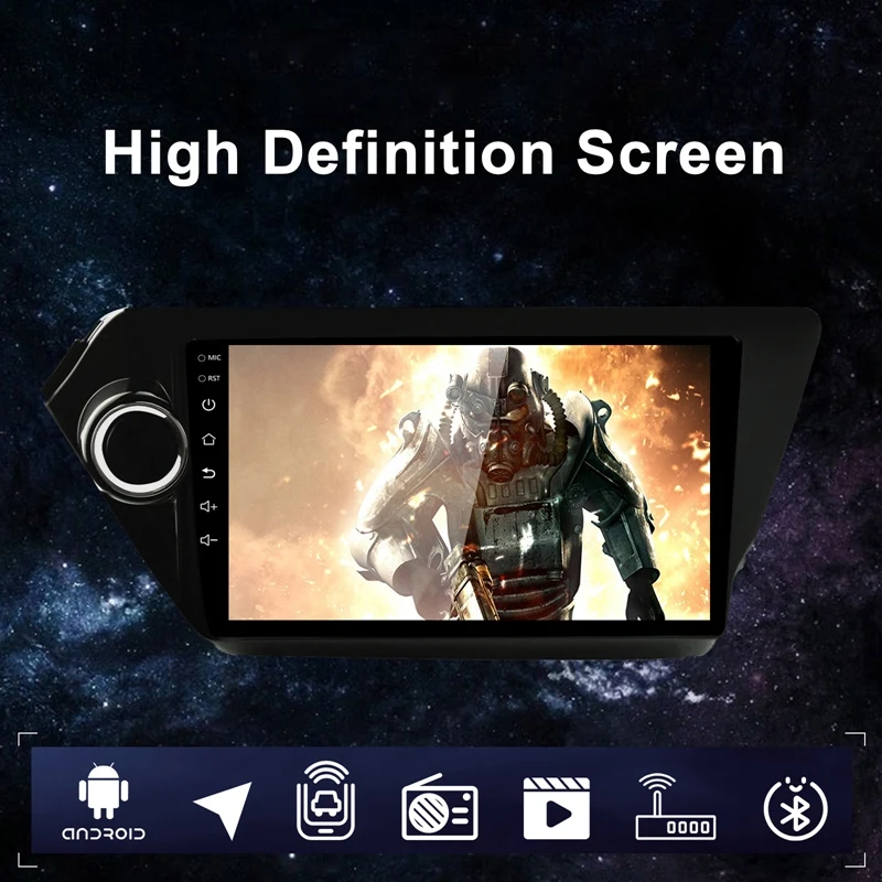 9 дюймов Android 10 1 автомобильный Радио Стерео GPS навигация Bluetooth USB плеер 2G DDR3 + 16G для