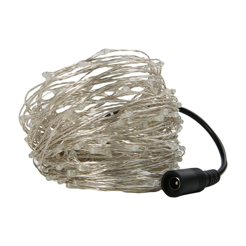 20 м 200LED Серебряная/медная проволока светодиодная Звездная гирлянда