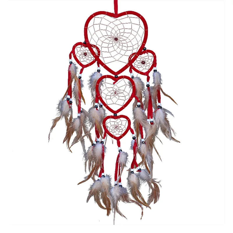 Винтажное украшение для дома ретро Ловец снов из перьев Висячие на стену Ловцы