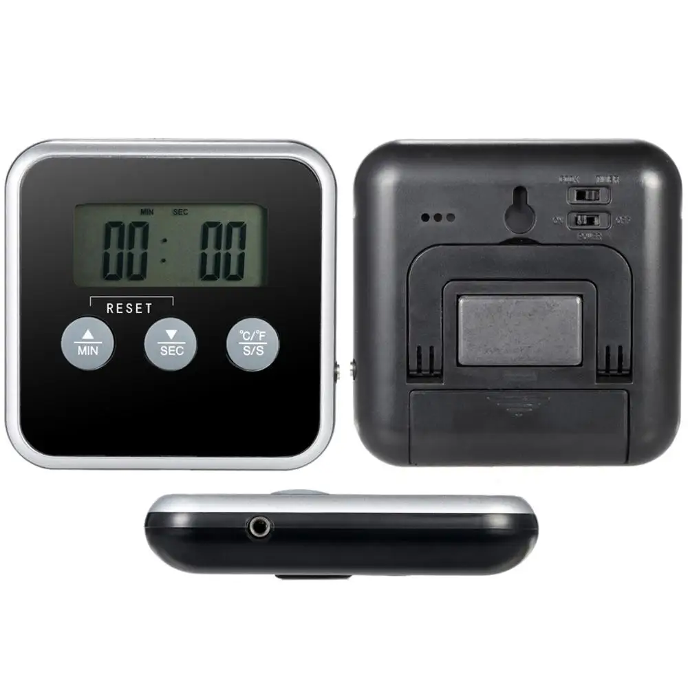 

Kitchen Food Thermometer Wireless Digital Thermometer Barbecue Meat Thermometer With Probe Timer ThermometerKitchen Cooking Tool