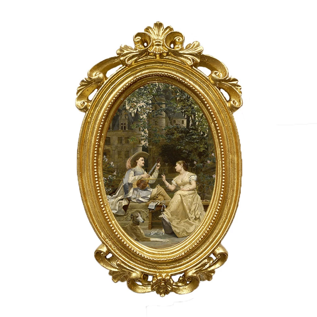 Рамка для фотографий декоративное украшение Золотой Классический держатель