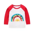 Осень 2019, футболки для девочек, Детский свитер с длинным рукавом, рубашки, Детские рубашки, верхняя одежда для девочек, рубашки для девочек