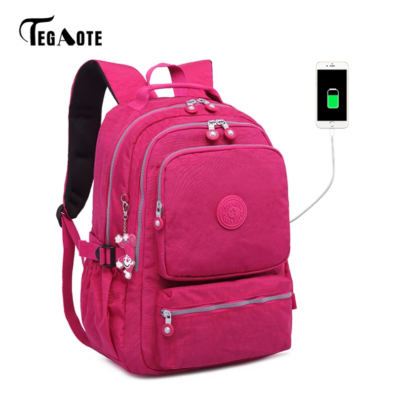 TEGAOTE Чехол-карандаш для студентов Bolsa знаменитые дорожные нейлоновые рюкзаки