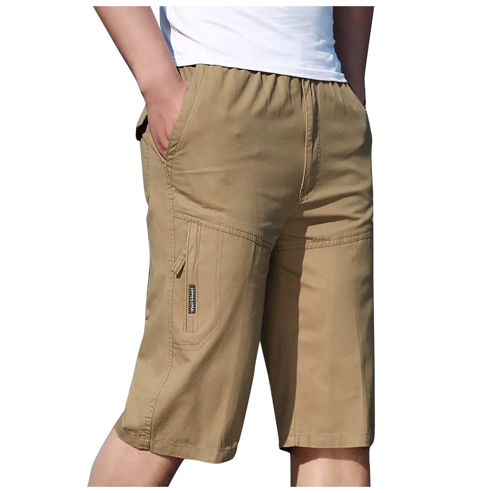 

Mens Brown Cargo Shorts Plus Size Button Up Pants For Men Casual Workout Summer Short Male Mens Clothing Xxl-6xl
