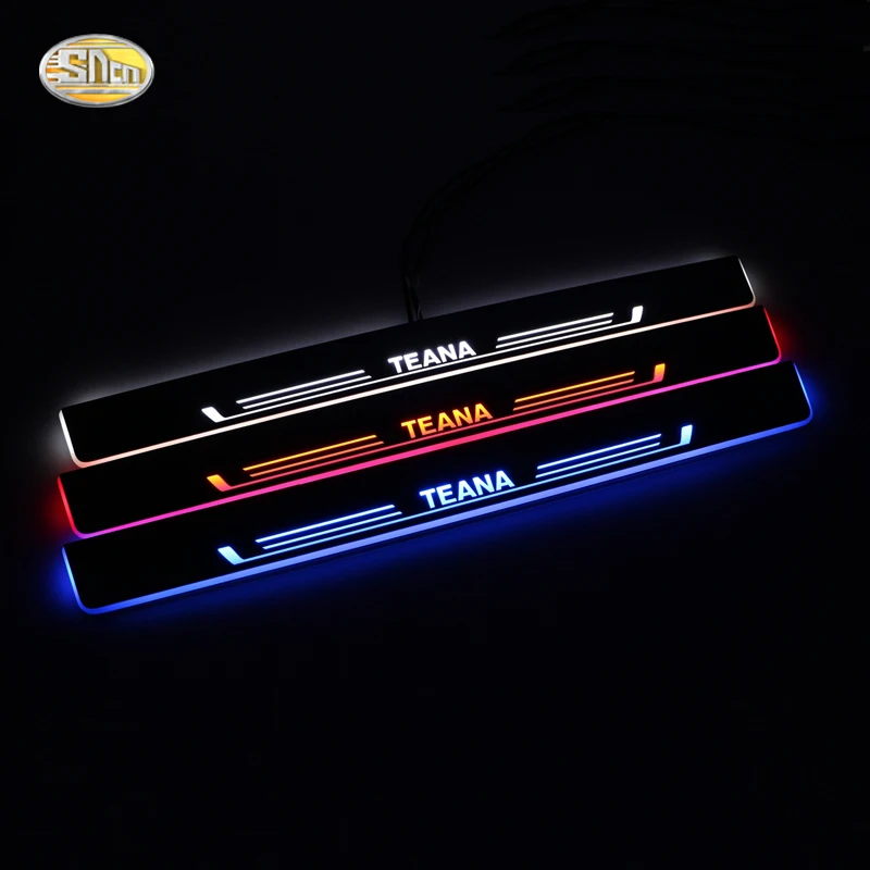 Светодиодная подвижная педаль SNCN для Nissan Teana 2010 ~ 2020 автомобильная акриловая