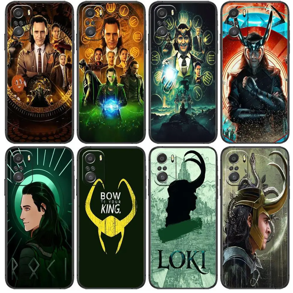 

Marvel Loki HD Phone Case For xiaomi redmi 11 Lite pro Ultra 10 9 8 MIX 4 FOLD 10T Black Cover Silicone Back Prett