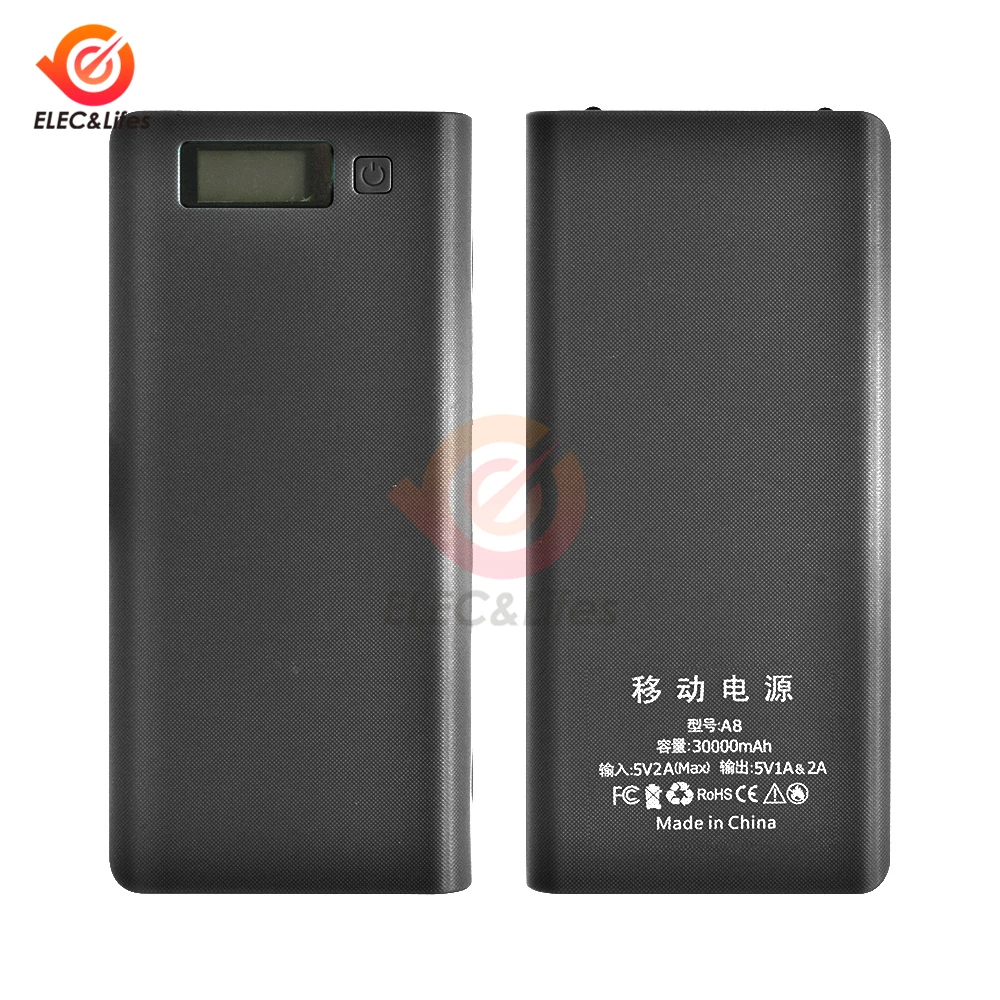 Двойной USB 5V 2.1A/ 1A 18650 Коробка для аккумуляторов сделай сам чехол зарядного