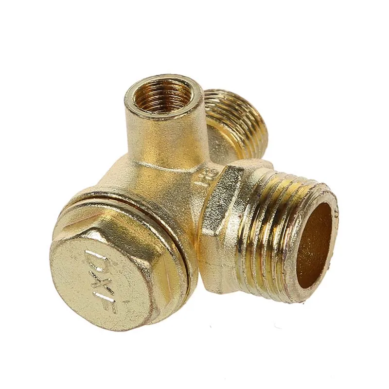 

0.35" Female Thread Tube Connector Brass Check Valve for Air Compressor