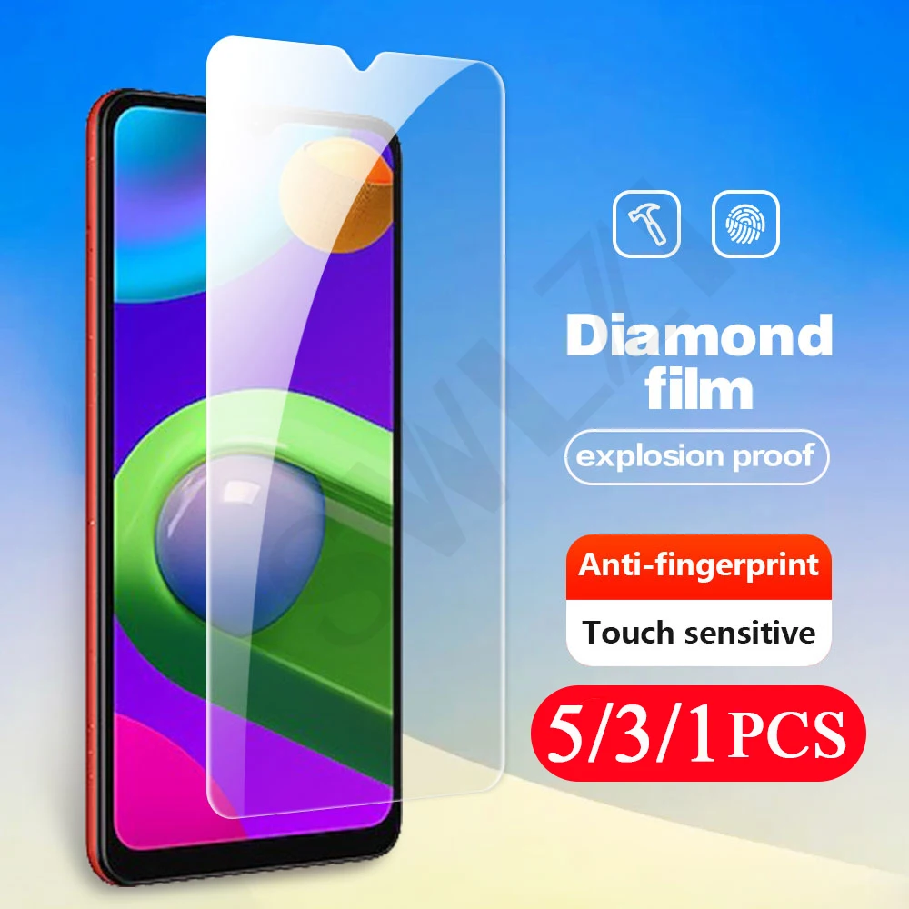 5-1 шт. для Samsung Galaxy M10 M20 M30 M40 M01 M02 M62 M51 M42 M31 M32 M21 M21S M22 M11 M12 Закаленное стекло Защитная пленка для экрана