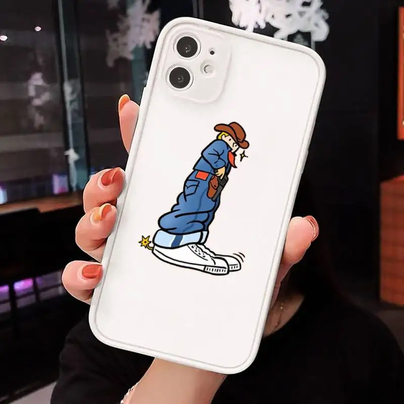 

Cartoon creative text color has a sense of design Phone Case Matte Transparent for iPhone 7 8 11 12 s mini pro X XS XR MAX Plus
