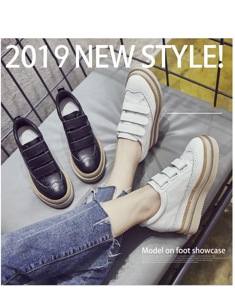 SWYIVY Chaussures/повседневная кожаная обувь; женские кроссовки; Femme; коллекция года; зимние белые кроссовки на платформе для женщин; женская обувь на застежке-липучке