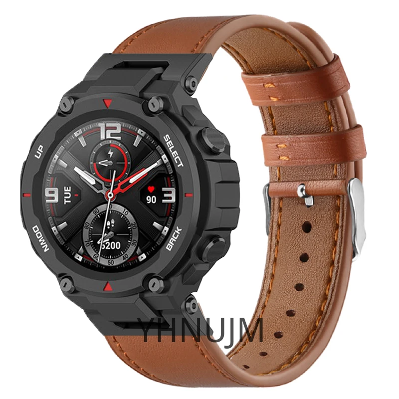 Кожаный ремешок для Amazfit T Rex часов спортивный браслет смарт-часов Huami аксессуары |