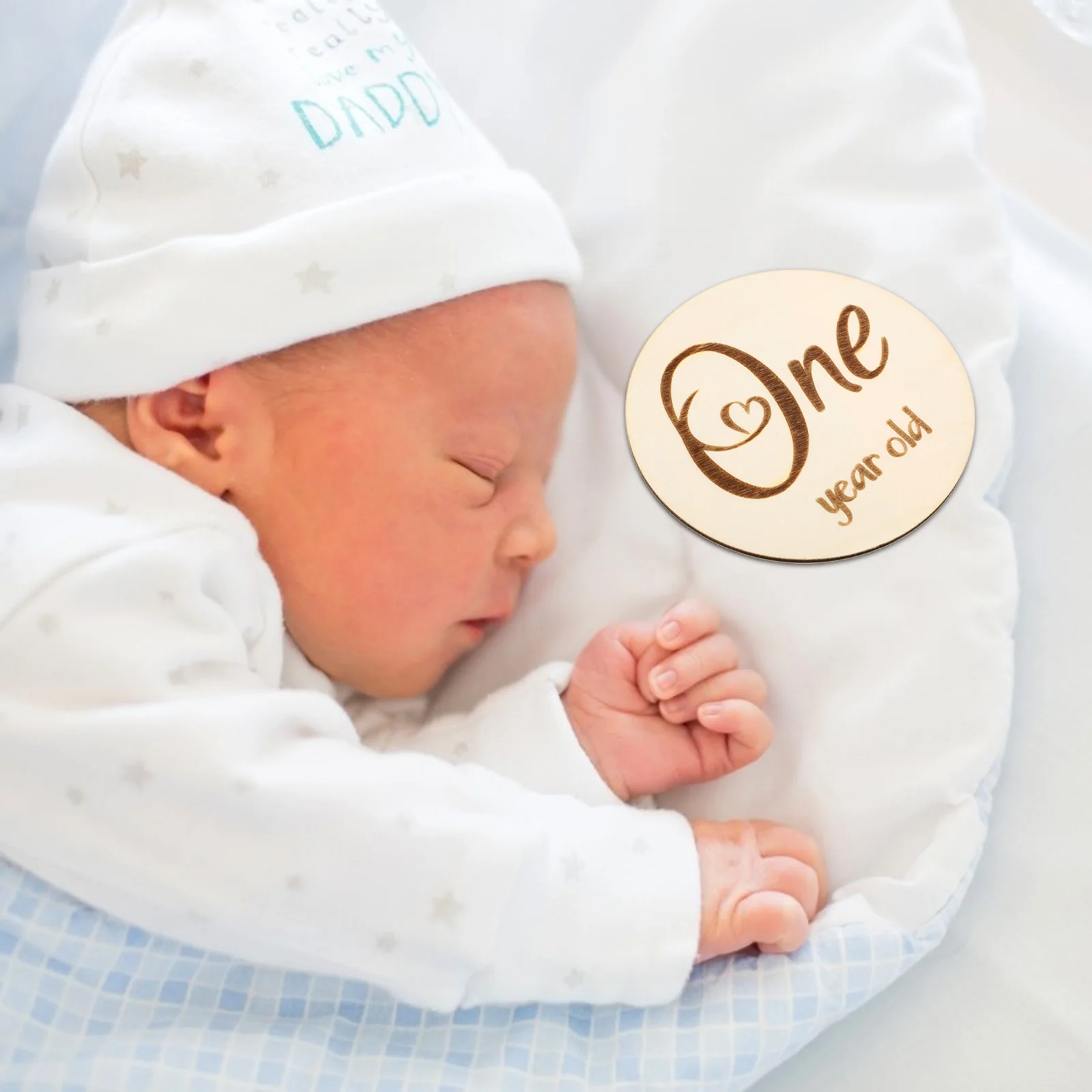 

6pcs Fashion Baby Monthly Cards Baby Birth Cards Monthly Cards Double-sided Milestone Cards for Gift