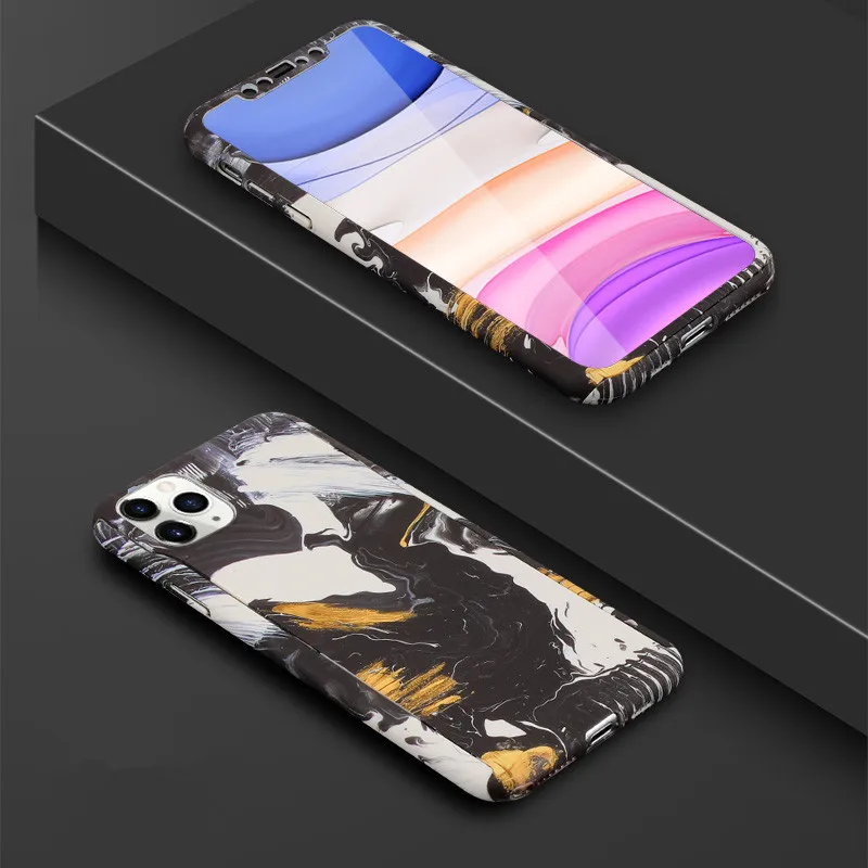 Модный чехол с полной защитой на 360 градусов для iPhone 6, 6 S, 7, 8 Plus, XS Max, XR, X, Твердый чехол из поликарбоната с изображением мультяшных животных слона - Цвет: Style 24