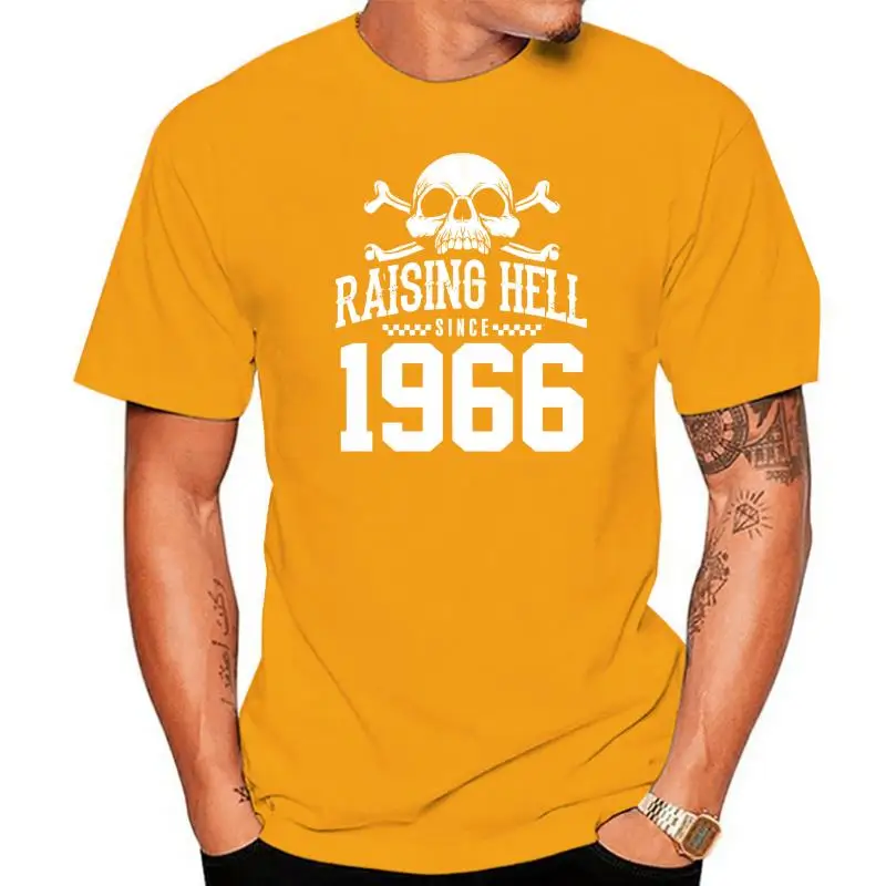 

Raising Hell Since 1966 Biker T Shirt, Gift for Dad Grandad Birthday Cool Casual pride t shirt men Unisex New Fashion tshirt