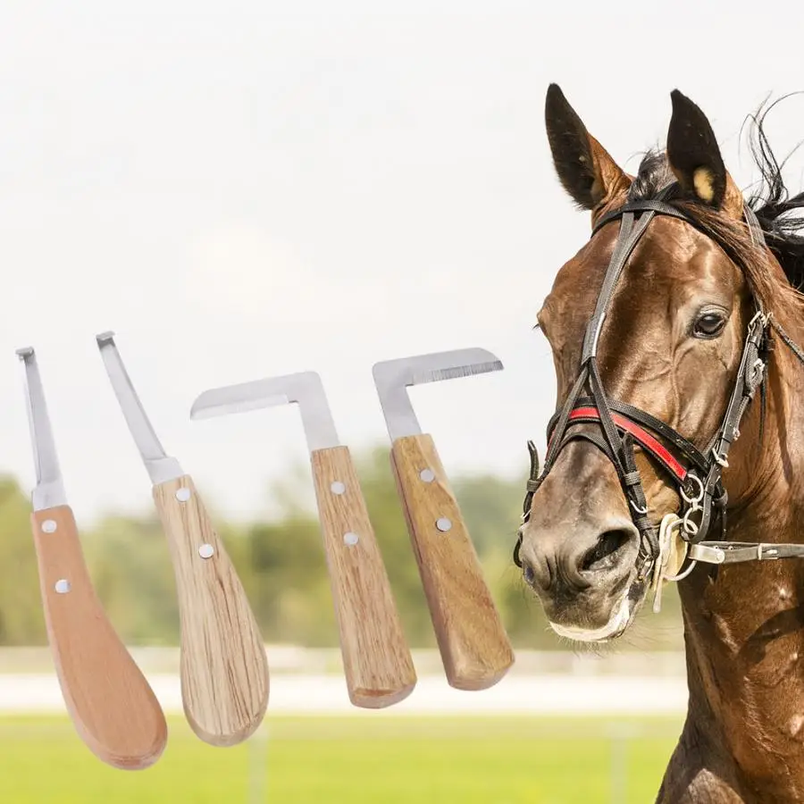 Копытный нож с прямым левым и правым лезвием инструмент для обрезки скота лошади