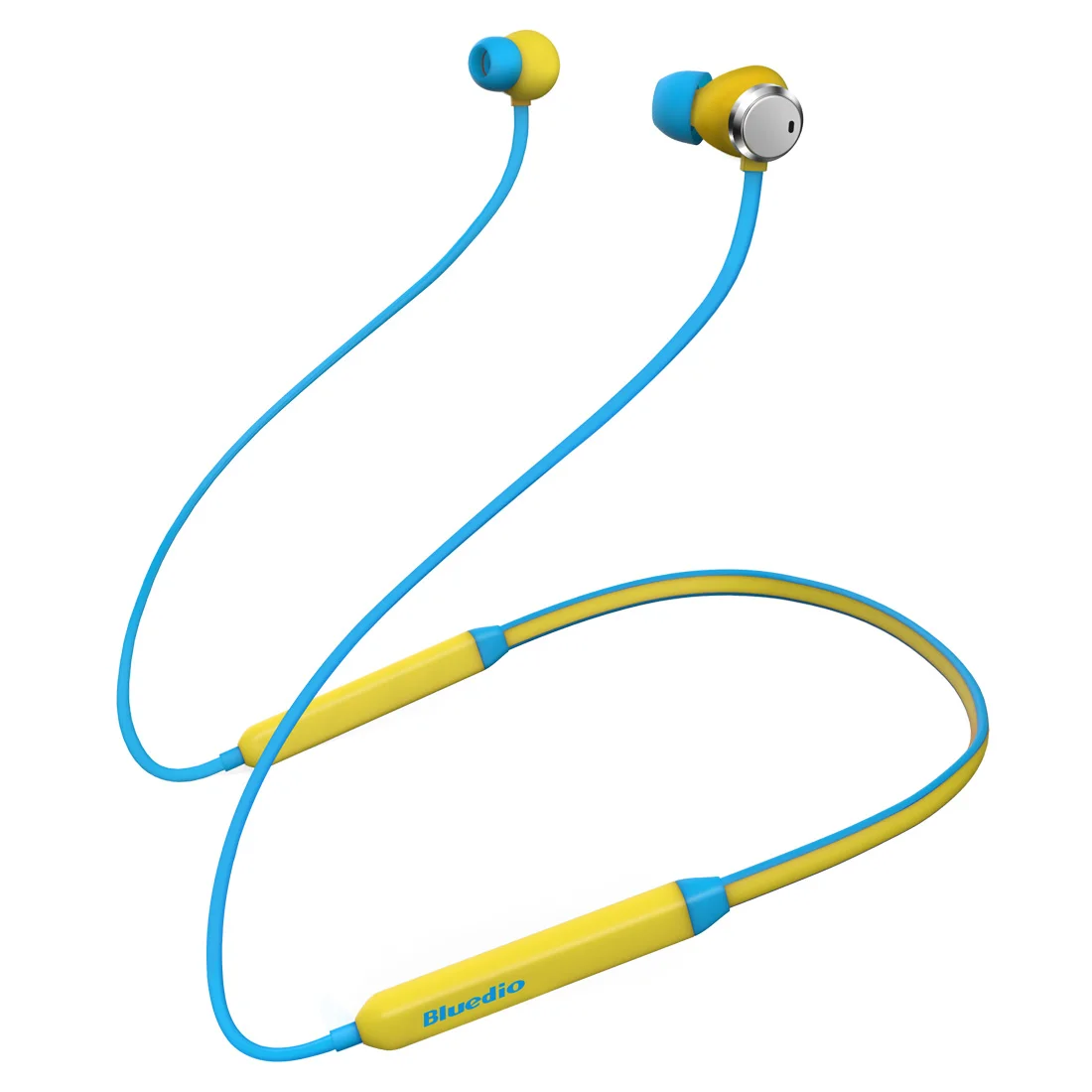 blue Bluedio TN Спортивная bluetooth-гарнитура ANC наушники с шумоподавлением магнитные дизайнерские Беспроводные наушники с шейным ремешком - Цвет: blue