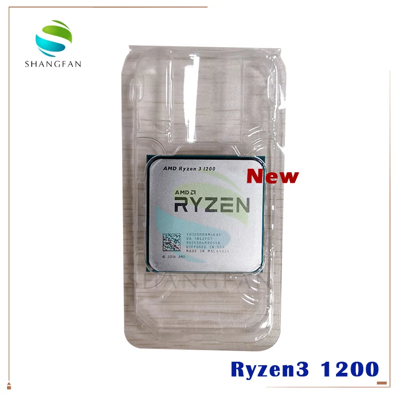 Новый четырехъядерный процессор AMD Ryzen 3 1200 R3 1 ГГц четырехпоточный YD1200BBM4KAE разъем