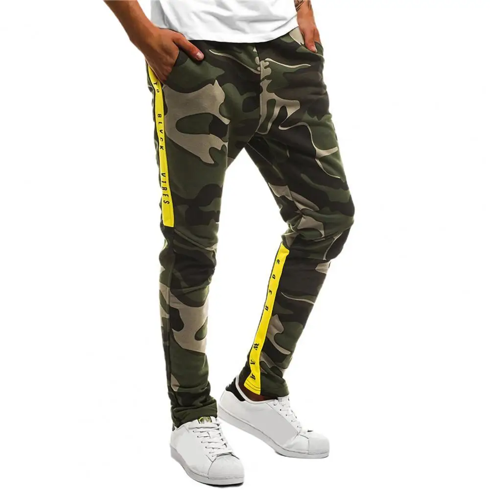 

Men Pants Elastic Waist Exquisite Workmanship All-match Long Sweatpants Men Trousers Autumn