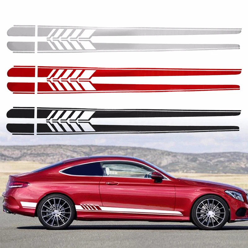 

5PCS Fashion WRC Stripe Car Covers Vinyl Racing Sports Decal Auto DIY Full Auto Body Decals Stickers For Car Body Decoration