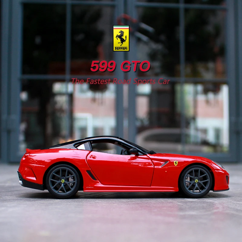 Весы Bburago 1/24 1:24 Ferrari 599 GTO Racing спортивный автомобиль литой Дисплей сплав
