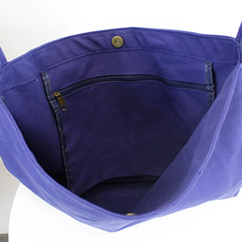 

Women Shoulder Bag Simple Canvas Cloth Handbag Big Casual Tote Ladies Eco Shopping Bags College Students Books Bag