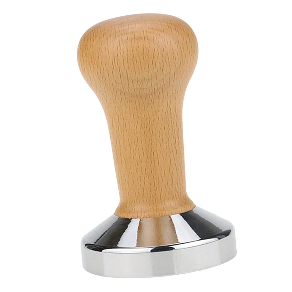

Stainless Coffee Bean Tamper Espresso Grinder w/ Handle 51mm/58mm Base