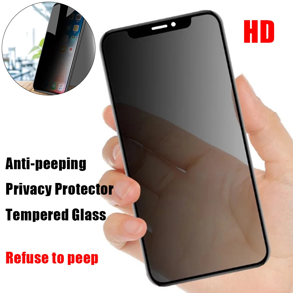 Закаленное стекло Защита экрана конфиденциальности для iPhone X XS MAX XR 8 7 Plus защита от