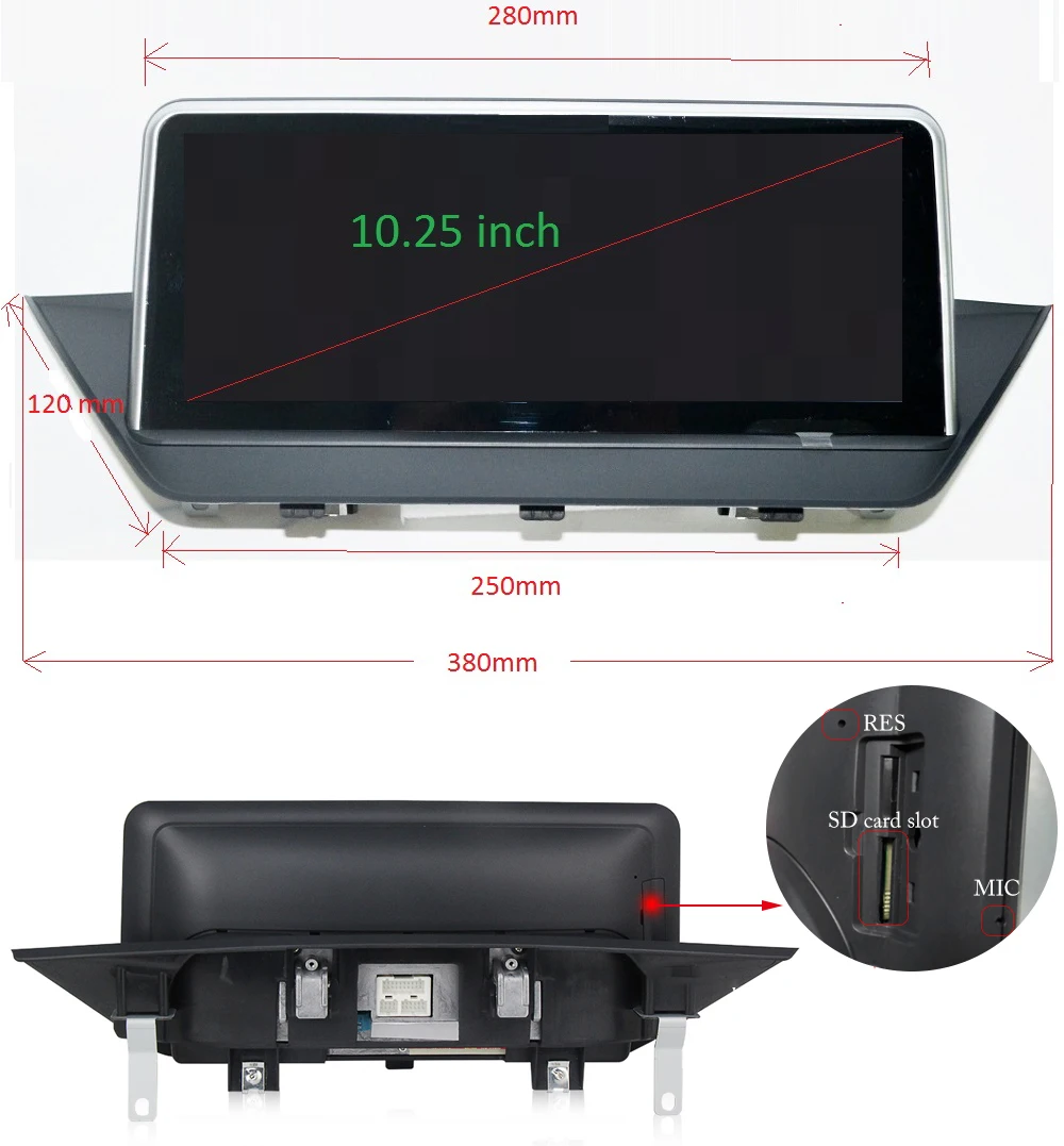 ZJCGO автомобильный мультимедийный плеер стерео GPS Радио Навигация Android экран CIC NBT