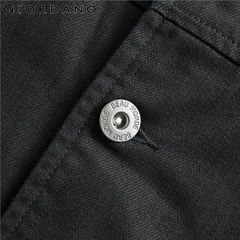 

Giordano Men Jackets Flap Pockets Long-sleeve Cargo Jacket Cotton Chest Metal Buttons Double Pockets Jaqueta Masculino 13079802