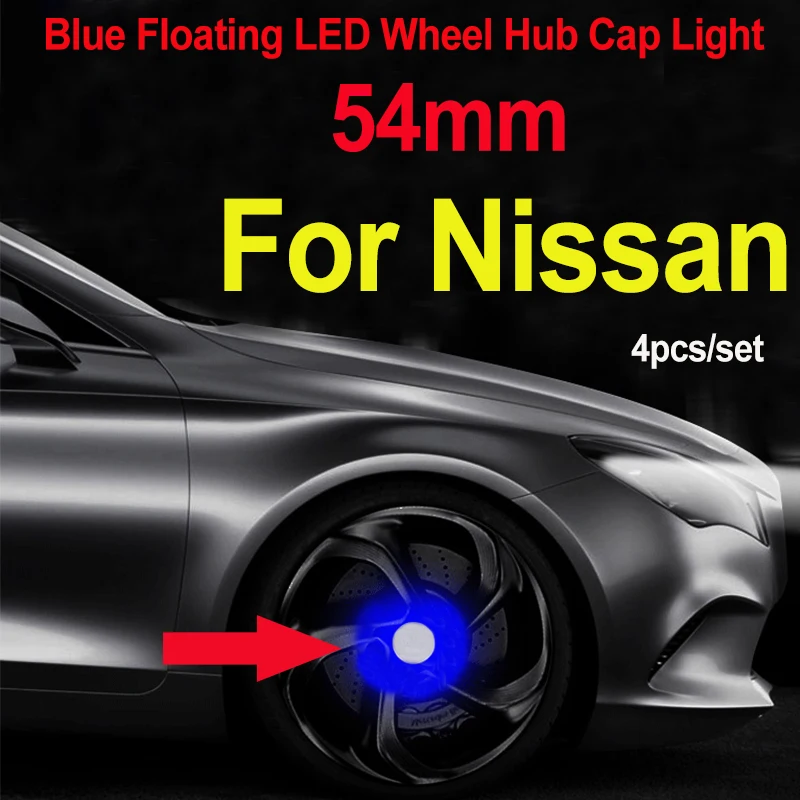 Kopen 54Mm 4 Stks/set Drijvende Led Wiel Hub Cap Light Wheel Center Velgen Voor Teana Sylphy Qashqai Livina Tiida Cube Auto Accessoires