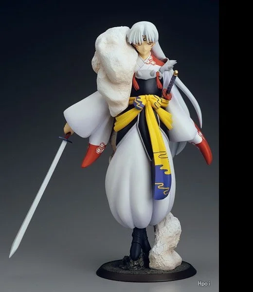 Японская аниме фигурка Sesshoumaru белая одежда масштаб Ver 1/8 ПВХ модель игрушки