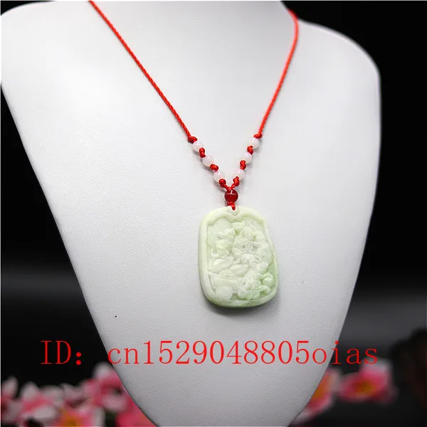 Подвеска из натурального белого фарфора с нефритовой мышью ожерелье богатства