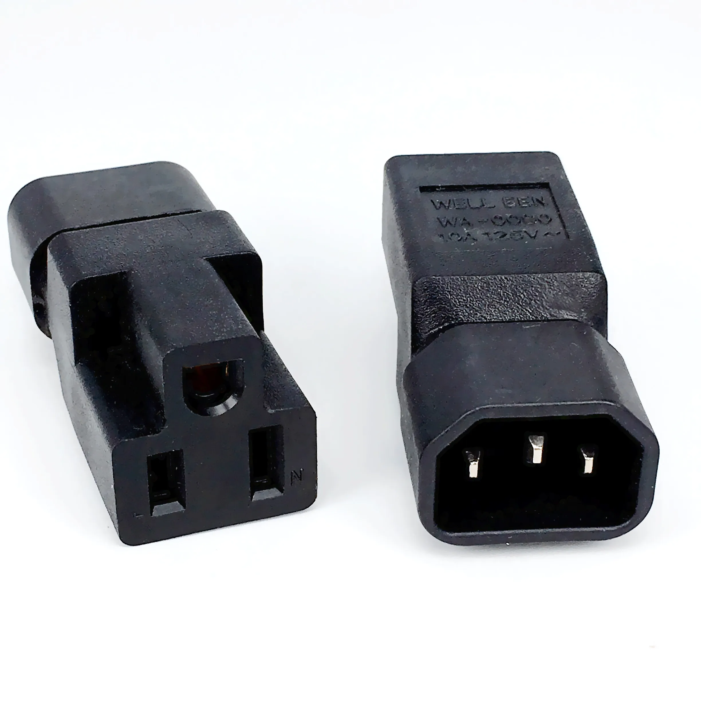 Адаптер переменного тока IEC 320 C14 в Nema 5 15R адаптер 3 контактный штекер на гнездо США