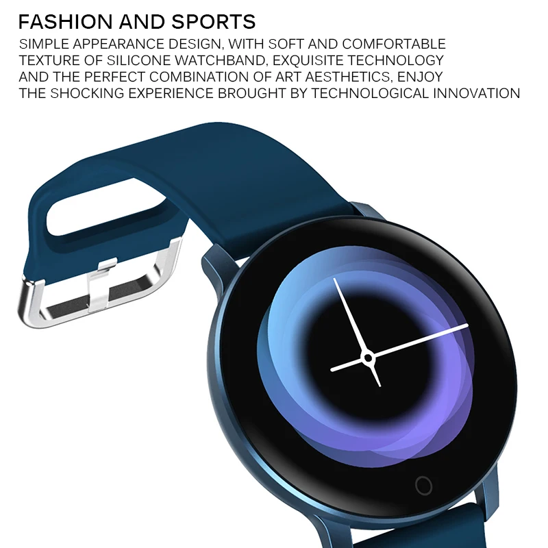 Smart Watch Heart Rate Blood Pressure Monitor Color Screen IP67 Waterproof Unique Strap Design Bluetooth SmartWatch Men | Электроника