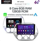 360 панорамный IPS Carplay Android 10 6G + 128G автомобильный DVD-плеер GPS WIFI Bluetooth 5,0 RDS радио для Hyundai I20 2010 2012 2013 2014