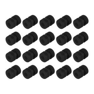 uxcell 20PCS M2X5.6 M2 Anti-Vibration Washer Rubber Damping Ball for Flight Controller RC Drone Accessory - Black