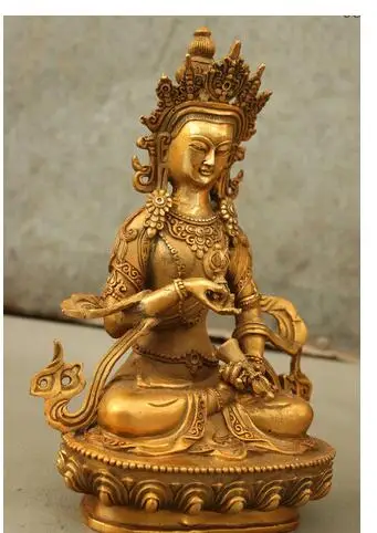 Из бронзы чистая медь OLD QING MING BRASS 8 &quotтибетская Тантра идол бронзовая