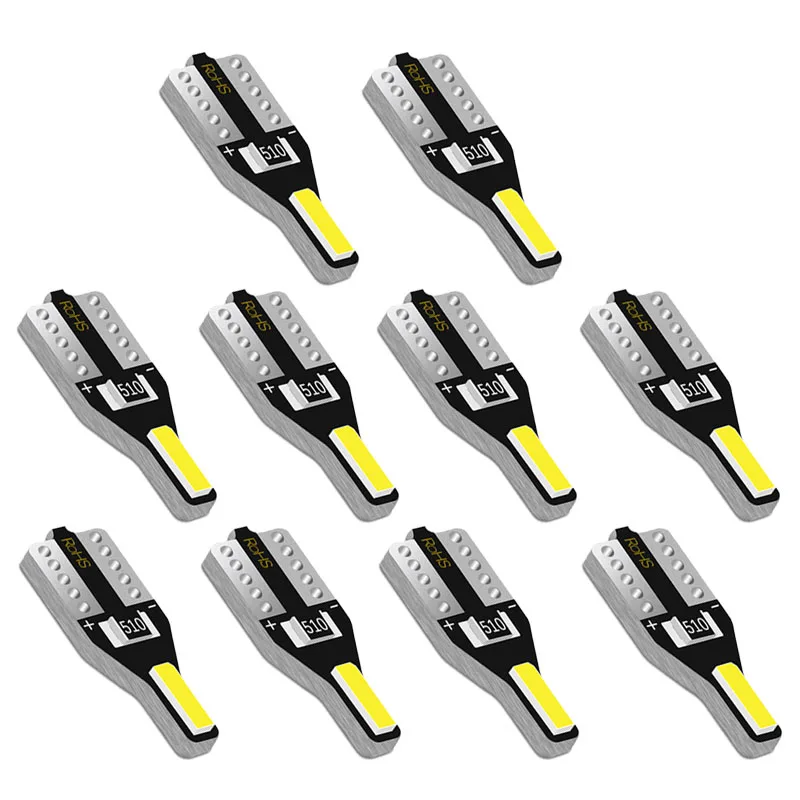 10x T10 W5W Светодиодная лампа авто интерьерный светильник для Volkswagen VW Golf Passat B7 B6 Scirocco